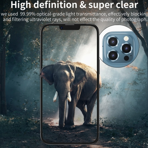 Camera lens tempered glass protector for iPhone 13 Pro, iPhone 13 Pro Max - Picture 4 of 8